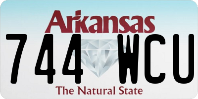 AR license plate 744WCU