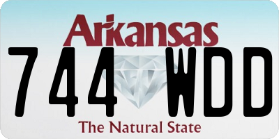 AR license plate 744WDD