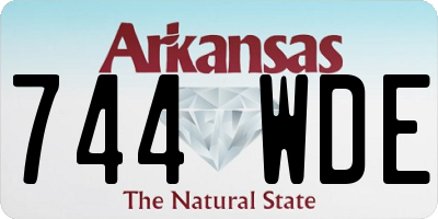 AR license plate 744WDE