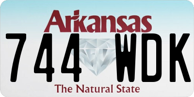 AR license plate 744WDK