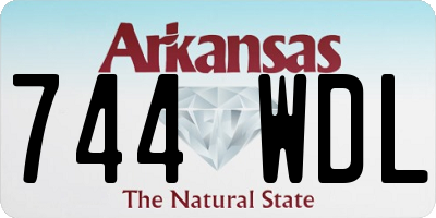 AR license plate 744WDL