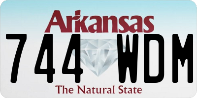 AR license plate 744WDM