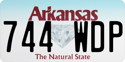 AR license plate 744WDP