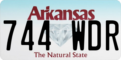 AR license plate 744WDR