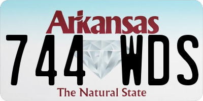 AR license plate 744WDS