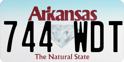 AR license plate 744WDT