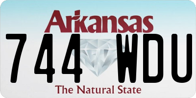 AR license plate 744WDU