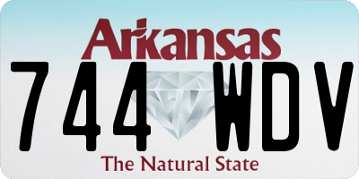 AR license plate 744WDV