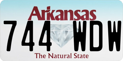 AR license plate 744WDW