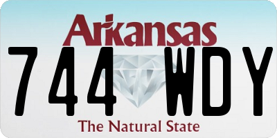 AR license plate 744WDY