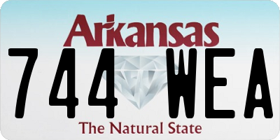 AR license plate 744WEA