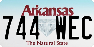 AR license plate 744WEC
