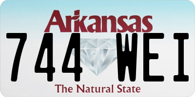 AR license plate 744WEI
