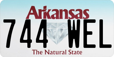 AR license plate 744WEL