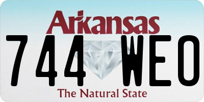 AR license plate 744WEO
