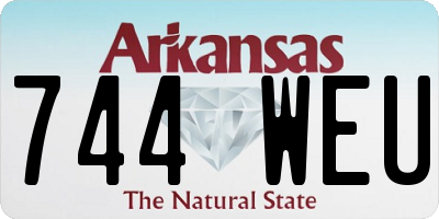 AR license plate 744WEU