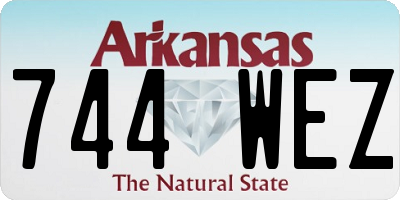 AR license plate 744WEZ
