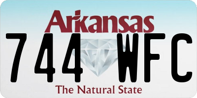 AR license plate 744WFC