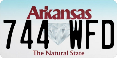 AR license plate 744WFD