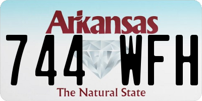AR license plate 744WFH
