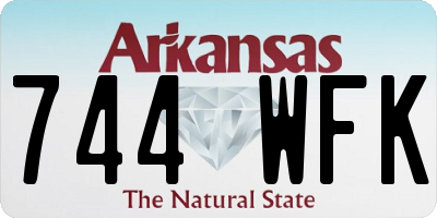 AR license plate 744WFK