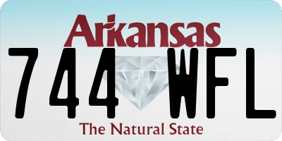 AR license plate 744WFL