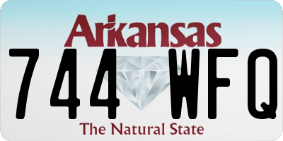 AR license plate 744WFQ