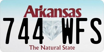 AR license plate 744WFS