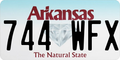 AR license plate 744WFX