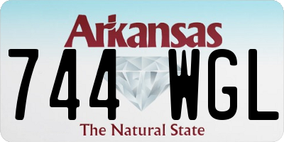 AR license plate 744WGL