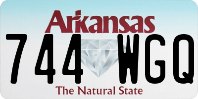 AR license plate 744WGQ