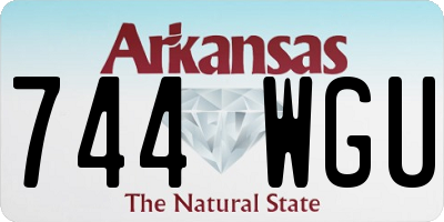 AR license plate 744WGU