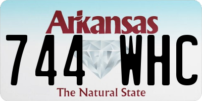 AR license plate 744WHC
