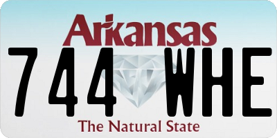 AR license plate 744WHE