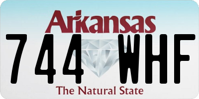 AR license plate 744WHF
