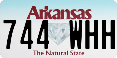 AR license plate 744WHH