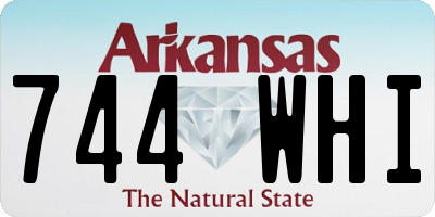 AR license plate 744WHI