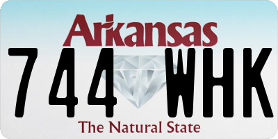 AR license plate 744WHK