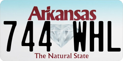 AR license plate 744WHL