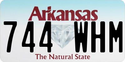 AR license plate 744WHM