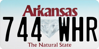 AR license plate 744WHR