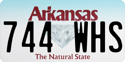 AR license plate 744WHS