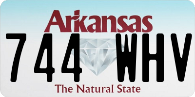 AR license plate 744WHV