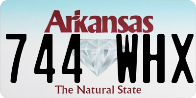 AR license plate 744WHX
