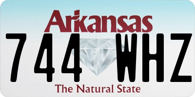 AR license plate 744WHZ