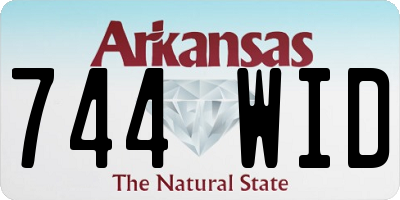 AR license plate 744WID