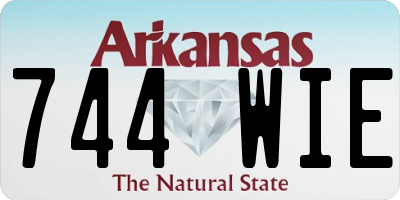 AR license plate 744WIE