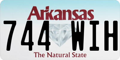 AR license plate 744WIH