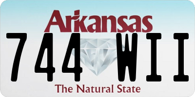 AR license plate 744WII