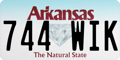AR license plate 744WIK